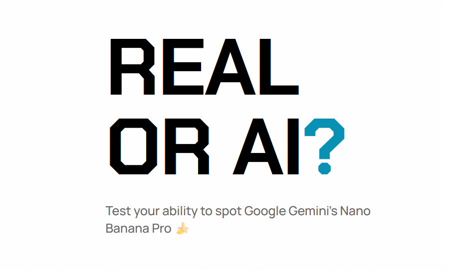 Real or AI? - Test Your AI Image Detection Skills